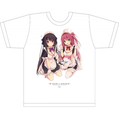 【グッズ-Tシャツ】蒼の彼方のフォーリズム 明日香&みさき メイドフルグラフィックTシャツ(フリーサイズ)