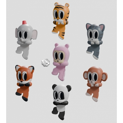 【トレーディングフィギュア】Tiny Shiny Hiney Peakers Blind Box