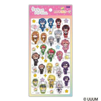 【グッズ-ステッカー】カラフルピーチ うるちゅるPOP SEAL ミニキャラ