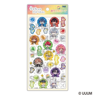 【グッズ-ステッカー】カラフルピーチ うるちゅるPOP SEAL ミニキャラアップ