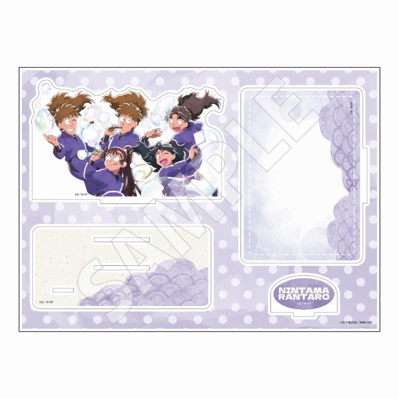 【グッズ-スタンドポップ】忍たま乱太郎 シャボン玉作り！の段 アクリルスタンドジオラマ 五年生集合【再販】