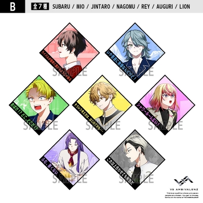 【グッズ-ステッカー】VS AMBIVALENZ ドラマステッカーセット vol.1 B【アニメイト先行販売】