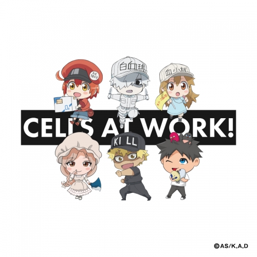 グッズ Tシャツ はたらく細胞 ビッグtシャツ ちびキャラ集合 Xlサイズ アニメイト