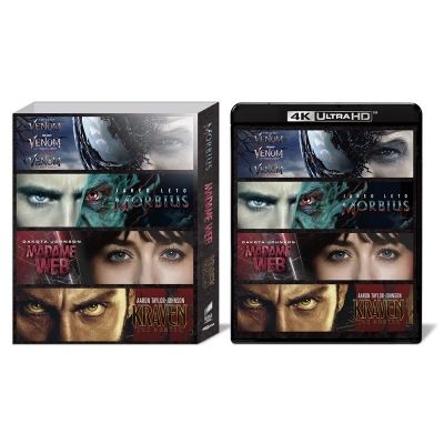 【Blu-ray】ヴェノム|ヴェノム:レット・ゼア・ビー・カーネイジ|ヴェノム:ザ・ラストダンス|モービウス|マダム・ウェブ|クレイヴン・ザ・ハンター 6ムービー・コレクション (4K UHD BOX)