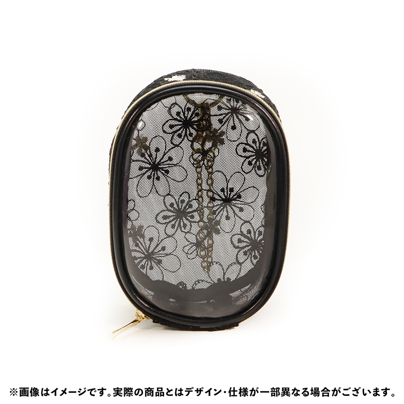 【グッズ-ポーチ】ノンキャラオリジナル nui.シアーレースぬいポーチ ブラック