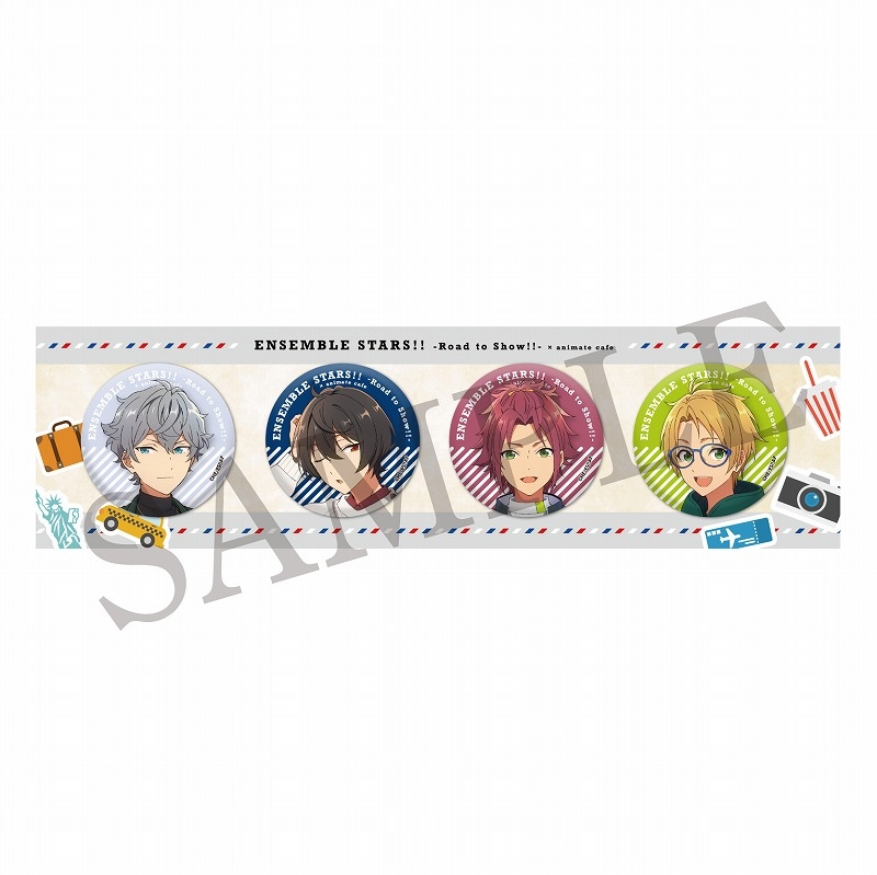 Sale15 グッズ バッジ 特別上映版 あんさんぶるスターズ Road To Show 缶バッジ4個セット Road To Show Ver アニメイトカフェ 早期購入特典あり グッズ バッチ類 Ozvs Me