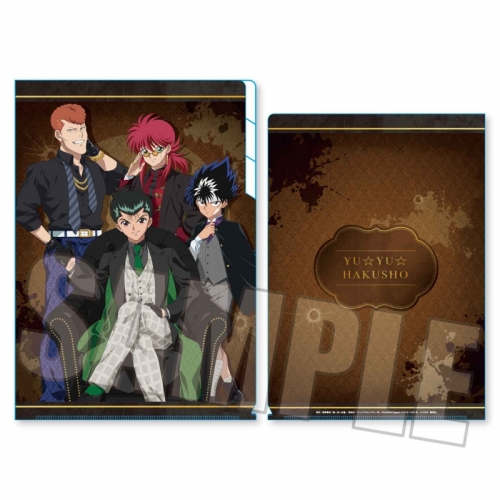 グッズ クリアファイル 幽 遊 白書 クリアファイル3ポケット 浦飯 幽助 桑原 和真 蔵馬 飛影 マフィアver アニメイト先行販売分 アニメイト