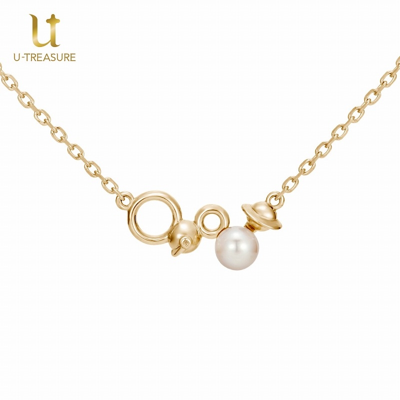 【グッズ-ネックレス】僕のヒーローアカデミア モチーフネックレス K10イエローゴールド 「麗日お茶子」