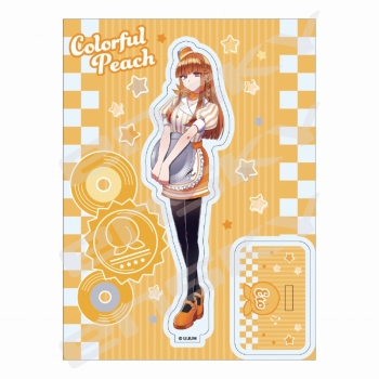 グッズ-スタンドポップ】カラフルピーチ アクリルスタンド ダイナー 