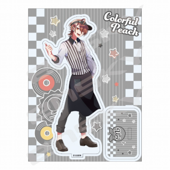 グッズ-スタンドポップ】カラフルピーチ アクリルスタンド ダイナー 