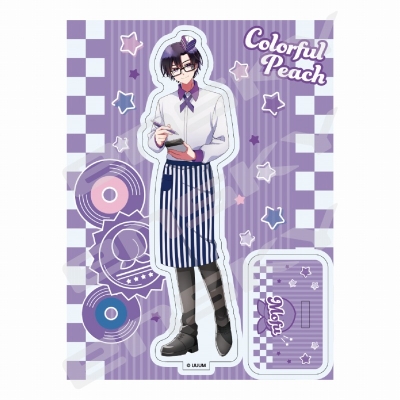 【グッズ-スタンドポップ】カラフルピーチ アクリルスタンド ダイナー もふ【再販】