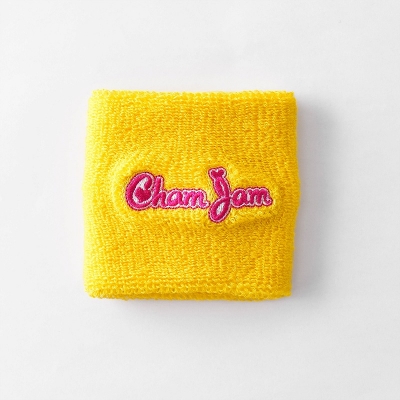 【グッズ-リストバンド】推しが武道館いってくれたら死ぬ ChamJam リストバンド MAKI yellow【アクロス】