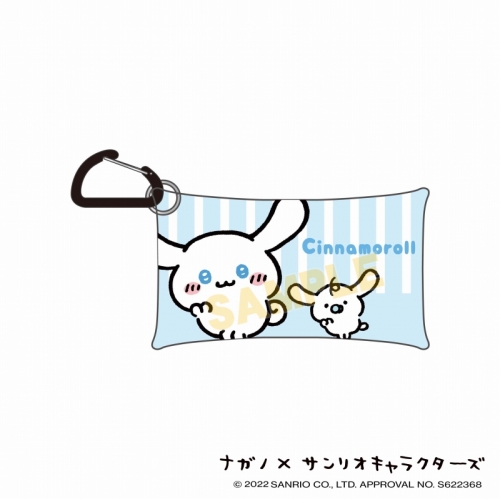 グッズ-ポーチ】ナガノ×サンリオキャラクターズ クリアマルチケースS 