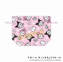 【グッズ-巾着】ナガノ×サンリオキャラクターズ 小さめ巾着 Aの画像
