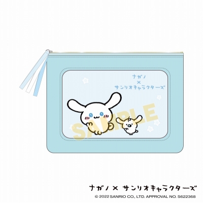 【グッズ-ポーチ】ナガノ×サンリオキャラクターズ シリコンウィンドウポーチ シナモロール