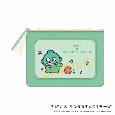 【グッズ-ポーチ】ナガノ×サンリオキャラクターズ シリコンウィンドウポーチ ハンギョドン