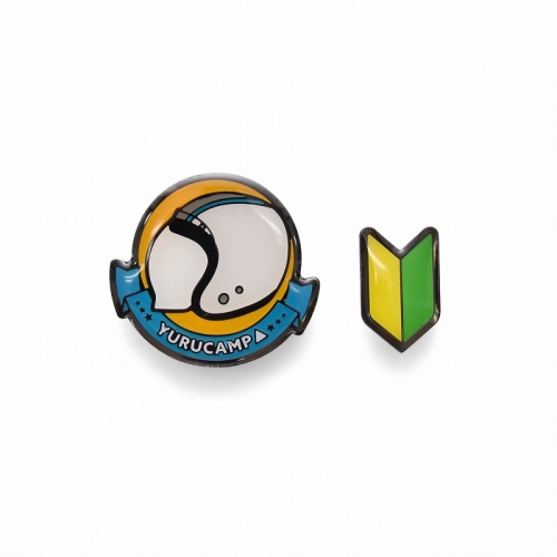 グッズ ピンズバッチ ゆるキャン 志摩リン ヘルメットピンズセット アクロス アニメイト