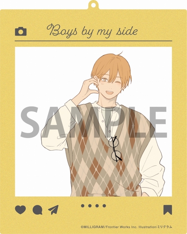 【グッズ-キーホルダー】#となりの男の子 SNS風アクリルキーホルダー 春澄遊真