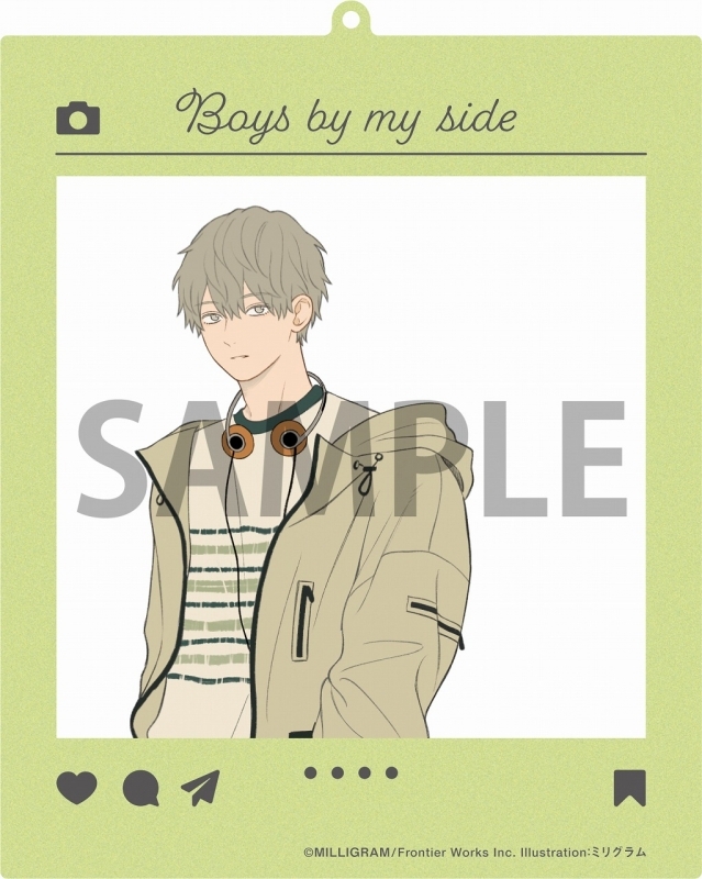 【グッズ-キーホルダー】#となりの男の子 SNS風アクリルキーホルダー 矢吹冬吾