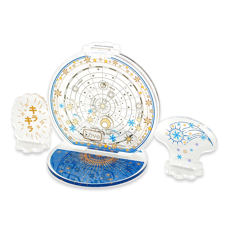 【グッズ-スタンドポップ】ノンキャラオリジナル 星空星図-青緑星-ほしぞらせいず-あおみどりぼし-【にじ丸商店】