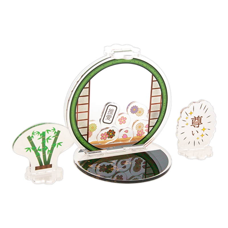 【グッズ-スタンドポップ】ノンキャラオリジナル 丸窓障子-ささ色- まるまどしょうじ-ささいろ-【にじ丸商店】