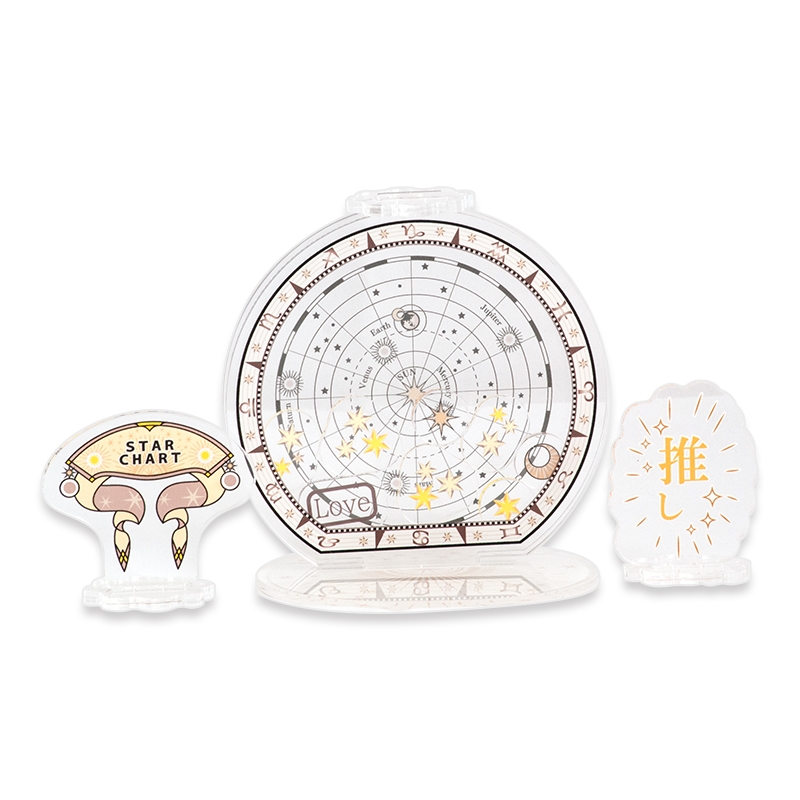 【グッズ-スタンドポップ】ノンキャラオリジナル 星空星図-白星-ほしぞらせいず-しろぼし-【にじ丸商店】