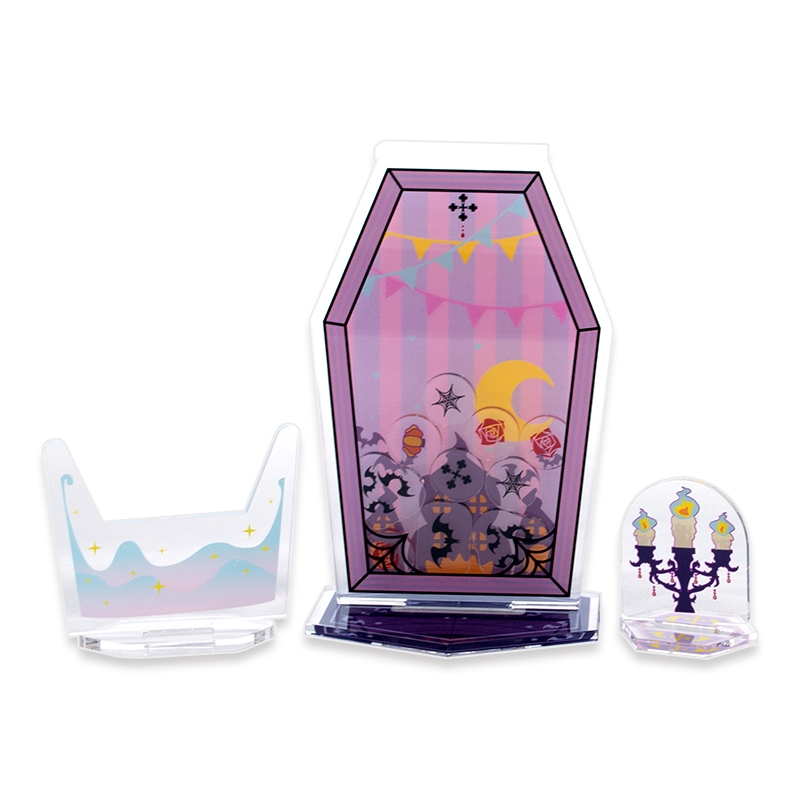 【グッズ-スタンドポップ】ノンキャラオリジナル Halloween-Purple-【にじ丸商店】
