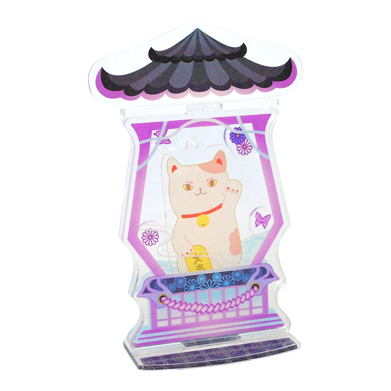 【グッズ-スタンドポップ】ノンキャラオリジナル 祭壇灯篭-藤紫- さいだんとうろう-ふじむらさき-【にじ丸商店】