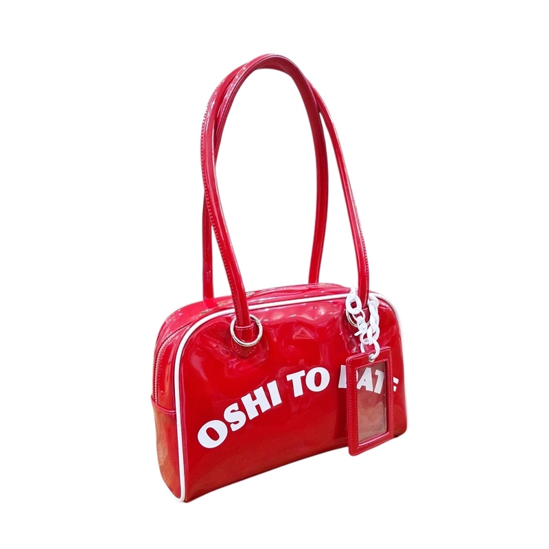 【グッズ-バッグ】ノンキャラオリジナル クルア エナメル ミニボストン痛バッグ レッド【REA RARE】