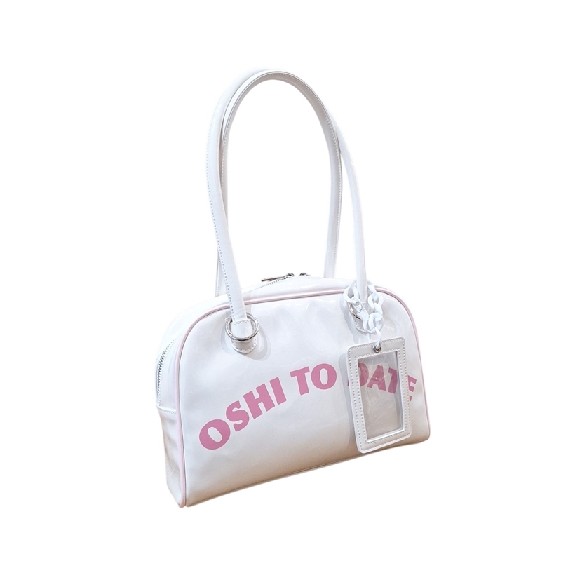 【グッズ-バッグ】ノンキャラオリジナル クルア エナメル ミニボストン痛バッグ ホワイト【REA RARE】