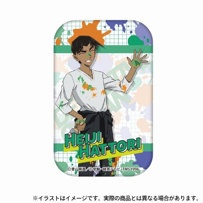 【グッズ-バッチ】名探偵コナン 長方形缶バッジ 服部平次(アート)