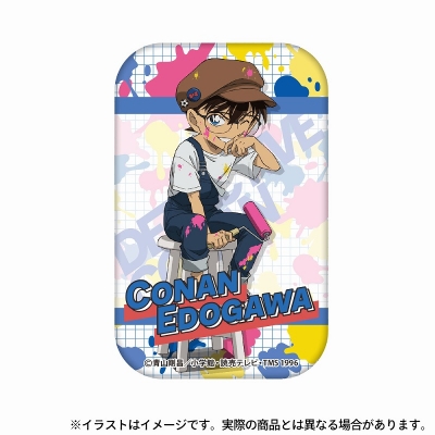 【グッズ-バッチ】名探偵コナン 長方形缶バッジ 江戸川コナン(アート)
