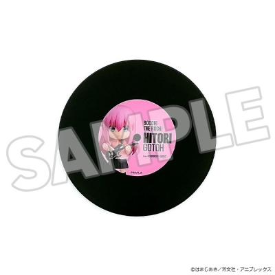 【グッズ-コースター】アニメ「ぼっち・ざ・ろっく!」 ねんどろいどぷらす レコード風コースター 後藤ひとり