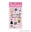 【グッズ-シール】ハローキティ おめかしシール ピンクの画像