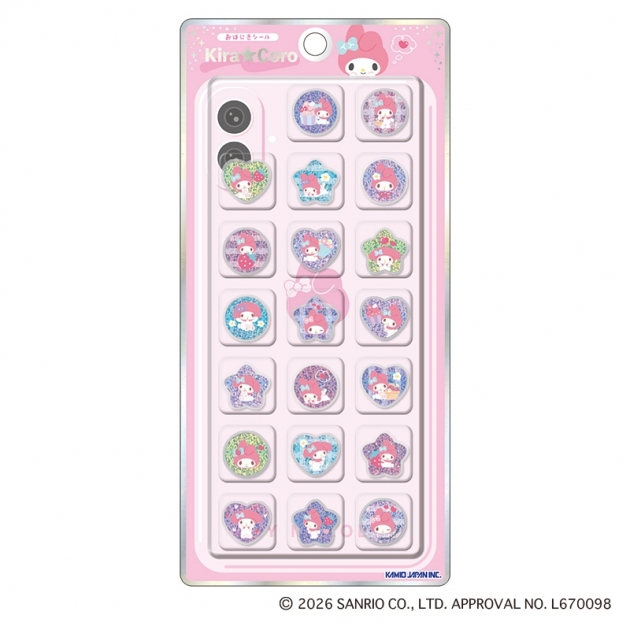 【グッズ-シール】サンリオキャラクターズ KiraCoroおはじきシール マイメロディ