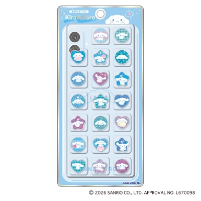 【グッズ-シール】サンリオキャラクターズ KiraCoroおはじきシール シナモロール