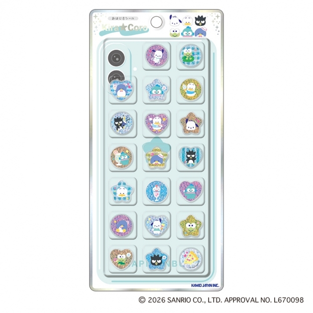 【グッズ-シール】サンリオキャラクターズ KiraCoroおはじきシール はぴだんぶい