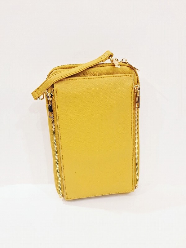 【グッズ-バッグ】ノンキャラオリジナル クルア フラットショルダーバッグ （イエロー）【REA RARE】