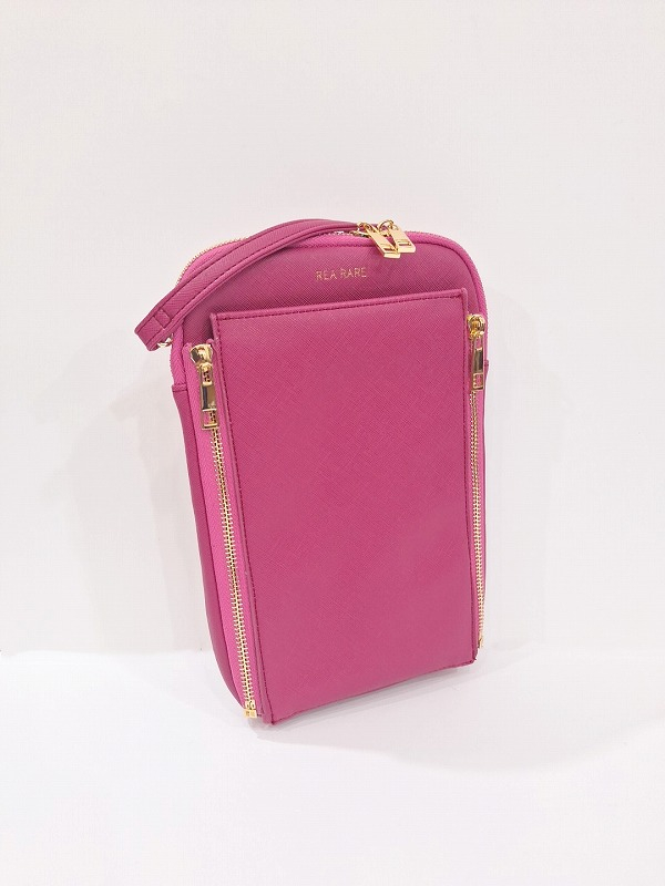 【グッズ-バッグ】ノンキャラオリジナル クルア フラットショルダーバッグ （ピンク）【REA RARE】