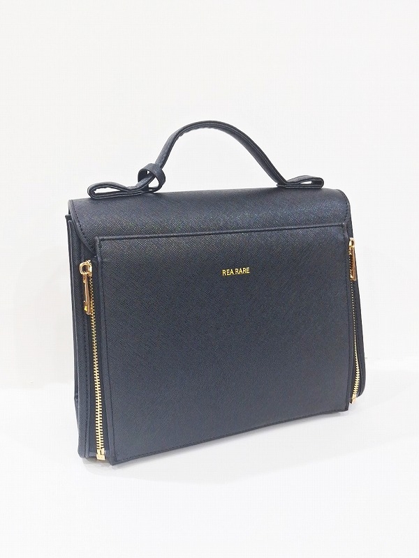 【グッズ-バッグ】ノンキャラオリジナル クルア スクエアハンドバッグ （ブラック）【REA RARE】