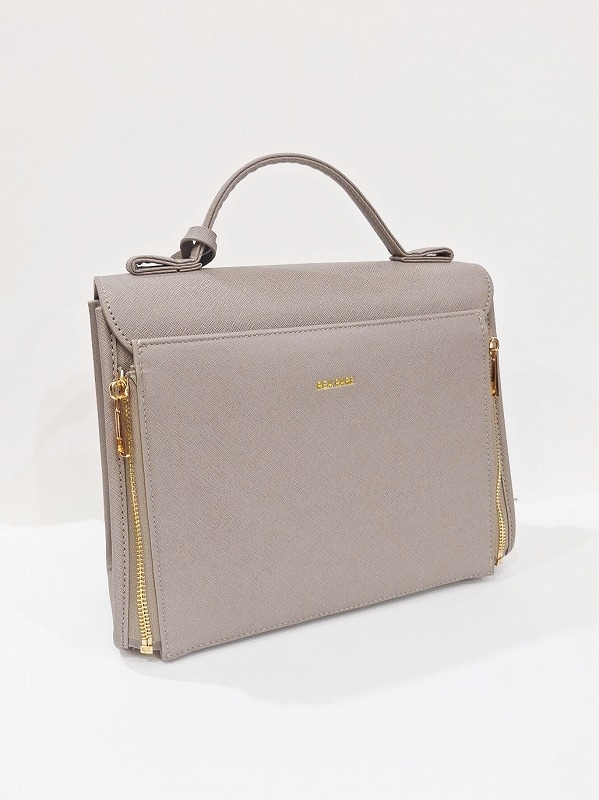 【グッズ-バッグ】ノンキャラオリジナル クルア スクエアハンドバッグ (グレージュ)【REA RARE】