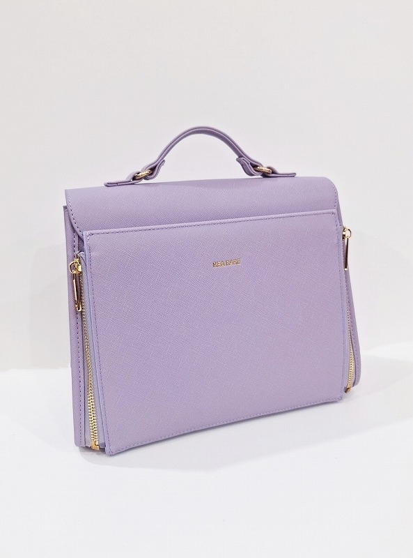 【グッズ-バッグ】ノンキャラオリジナル クルア スクエアハンドバッグ （ラベンダー）【REA RARE】