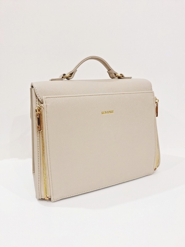 【グッズ-バッグ】ノンキャラオリジナル クルア スクエアハンドバッグ （アイボリー）【REA RARE】