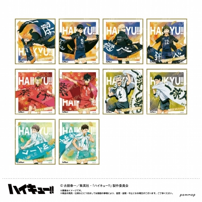 【グッズ-色紙】ハイキュー!! 箔押しミニ色紙コレクション-横断幕版権 第一弾-【再販】
