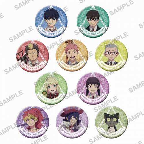 グッズ-バッチ】青の祓魔師 島根啓明結社篇 キラキラ缶バッジ  