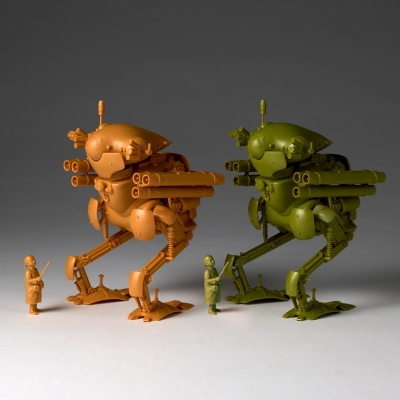 【プラモデル】ARTPLA マシーネンクリーガー 陸戦ガンス(2機セット)&エディ・アムゼル 1/35