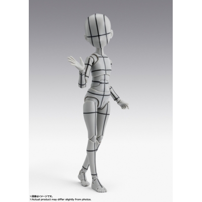 【アクションフィギュア】S.H.Figuarts ボディちゃん -杉森建- Edition-ワイヤーフレーム-(Gray Color Ver.)