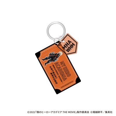 【グッズ-キーホルダー】僕のヒーローアカデミア THE MOVIE ワールドヒーローズミッション 2連ラバー塗装風アクリルキーホルダー-劇場版ver- 爆豪勝己