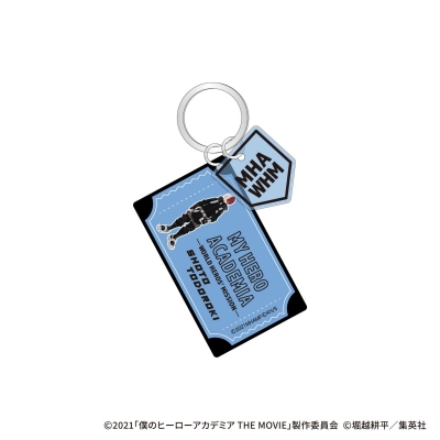 【グッズ-キーホルダー】僕のヒーローアカデミア THE MOVIE ワールドヒーローズミッション 2連ラバー塗装風アクリルキーホルダー-劇場版ver- 轟焦凍