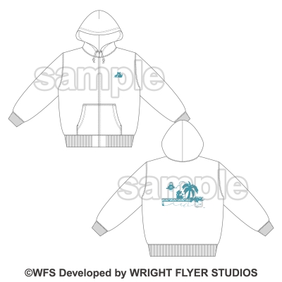 【グッズ-ジャンパー・コート】アナザーエデン 時空を超える猫 ミネットベル Collection パーカー(アウラ・リゾートVer)